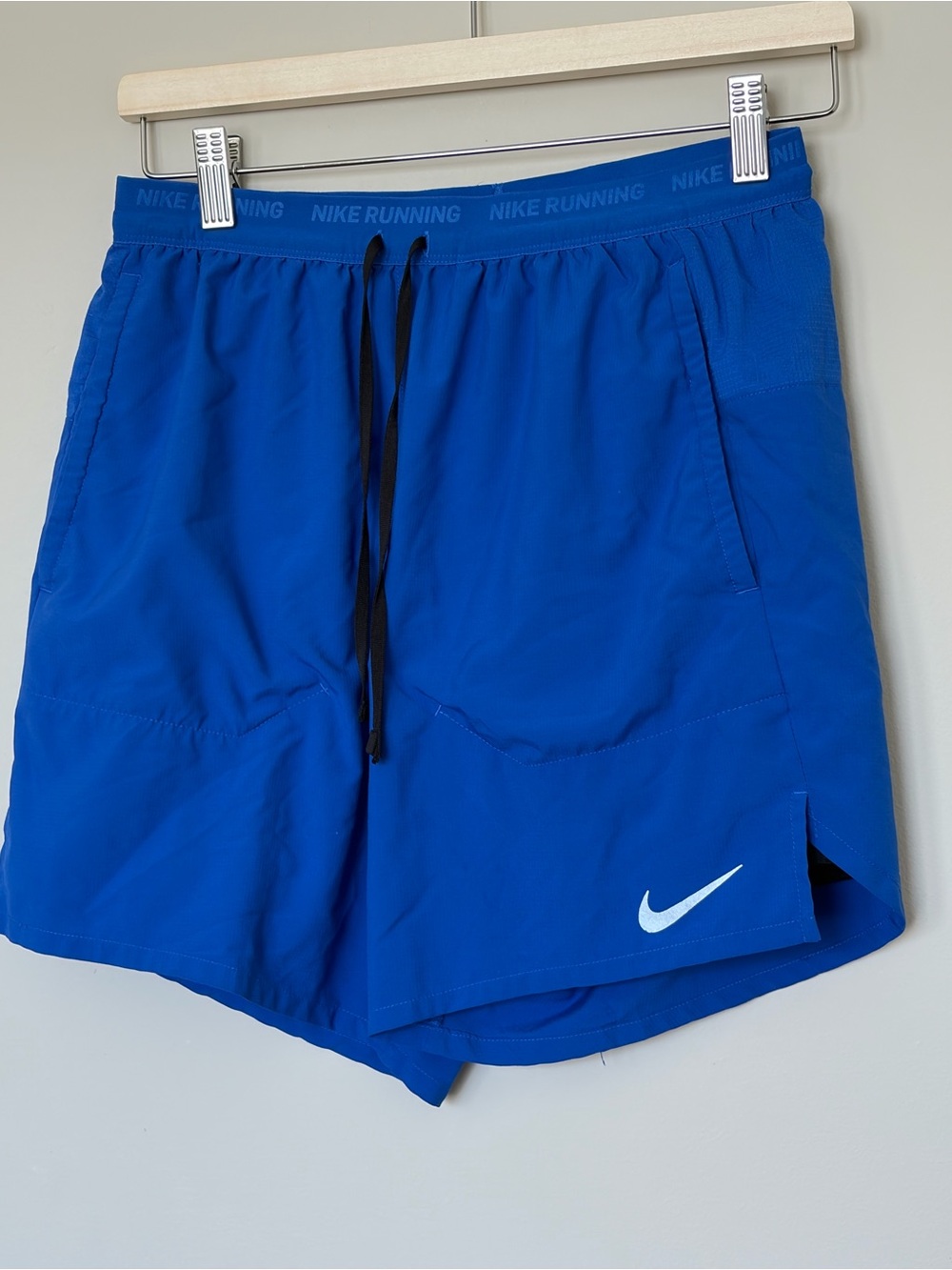 Nike Women’s Royal Blue Athletic Running Shorts with Black Drawstring small